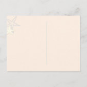 ピーチ&ブルービーチ男の赤ちゃんシャワーザデイト 案内ポストカード (裏面)