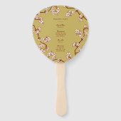 ピーチ/プラムフラスダブルシーズ結婚式 プログラム ハンドファン (裏面)