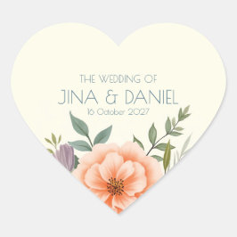 ピーチ&ペタルドリーム ハートシール