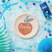 ピーチ ペーパープレート (パーティー)