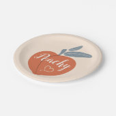 ピーチ ペーパープレート (アングル)