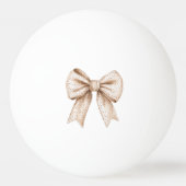 ピーチ・ホワイト・ボウ 卓球ボール (裏面)