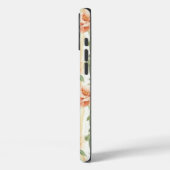 ピーチ ミント ローズ フローラル ストライプス Case-Mate iPhoneケース (裏面 / 左)