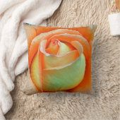 ピーチ ローズ バッド クッションスロー クッション (ブランケット)