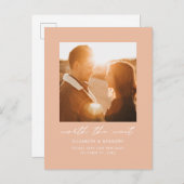 ピーチ・ワース結婚・ザ・ウェイズ・ザ・デート 案内ポストカード (正面/裏面)