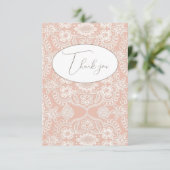 ピーチ ヴィンテージ レース フラット サンクス カード (スタンド正面)