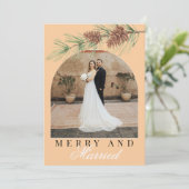 ピーチ 冬 松 幸せな 結婚 写真 クリスマス (スタンド正面)