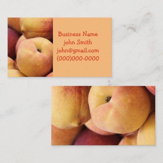 ピーチ 名刺 (正面/裏面)