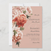 ピーチ&素朴ラストピーオンピーチ結婚ズ 招待状 (正面)