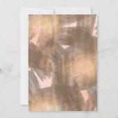 ピーチ&銅ブロンズシックモダンブライダルシャワー 招待状 (裏面)