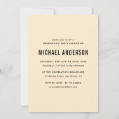 ピーチ | 6フォトシャルボード卒業パーティー 招待状 (裏面)