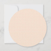 ピーチY靴紐ベビーシャワー 招待状 (裏面)