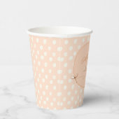 ピーチY靴紐ベビーシャワー 紙コップ (右)