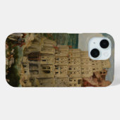 ピーテル・ブリューゲル(父)による『バベルの塔』 Case-Mate iPhoneケース (裏面 (横))
