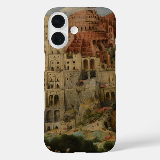 ピーテル・ブリューゲル(父)による『バベルの塔』 Case-Mate iPhoneケース (裏面)