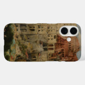 ピーテル・ブリューゲル(父)による『バベルの塔』 Case-Mate iPhoneケース (裏面 (横))