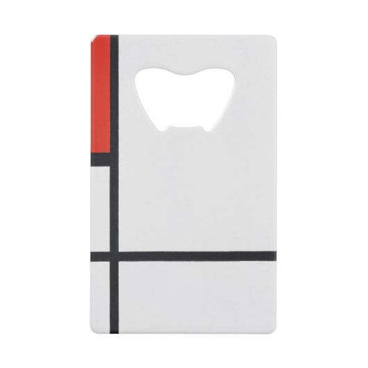 ピートによる合成モンドリアン クレジットカード栓抜き (正面)