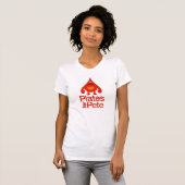 ピートのTシャツのための女性のプレート Tシャツ (正面フル)