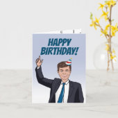 ピートへの挨拶 カード (黄色い花)