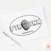 ピートオンタウンネック 楕円形シール (封筒)