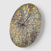 ピートモンドリアンタイムレス調和 ラージ壁時計 (傾斜)