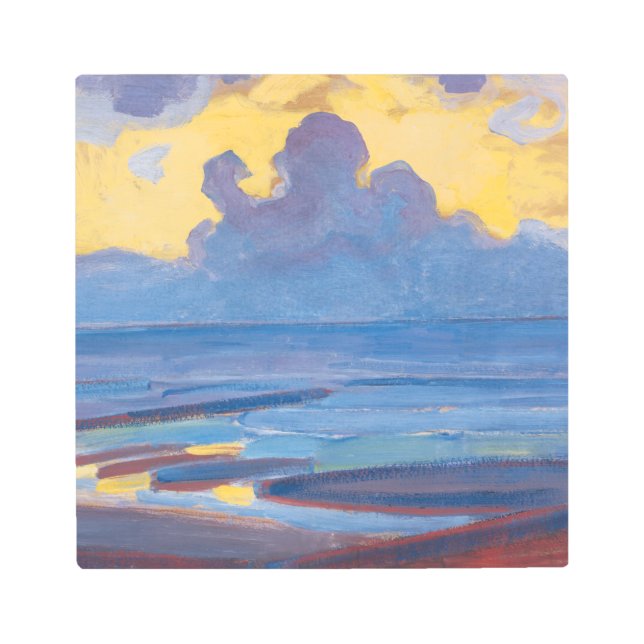 ピートモンドリアンバイザシーファウン絵画ズ メタルプリント (正面)