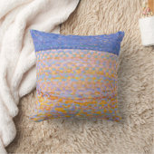 ピートモンドリアンミニマ絵画リストのデューンIII クッション (ブランケット)