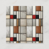 ピートモンドリアンヴィンテージ スクエア名刺 (裏面)