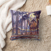 ピートモンドリアン絵画の有名な森 クッション (ブランケット)