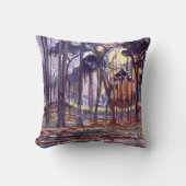 ピートモンドリアン絵画の有名な森 クッション (正面)