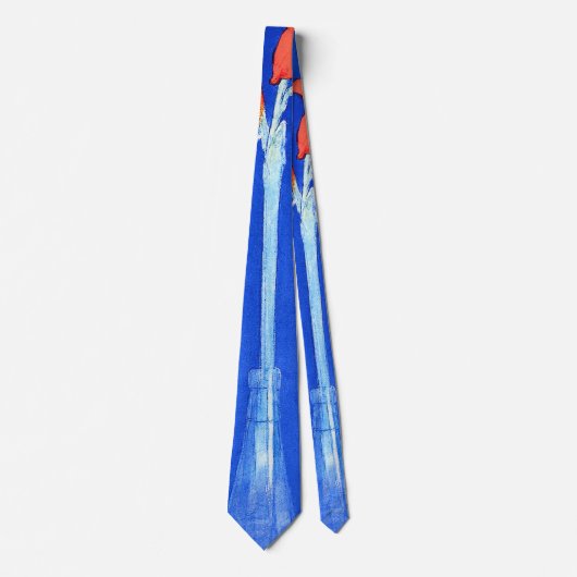 ピートモンドリアン – アマリリスファインアートフラワー絵画ズ ネクタイ (正面)