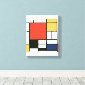 ピートモンドリアン – コンポジション キャンバスプリント (インサイチュ (ウッドフロア))