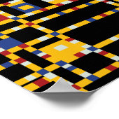 ピートモンドリアン-ブロードウェイブギーウギアーモダント ポスター (角)