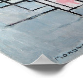 ピート・モンドリアン作曲第4号 ポスター (角)