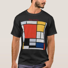 ピート・モンドリアン抽象画 Tシャツ