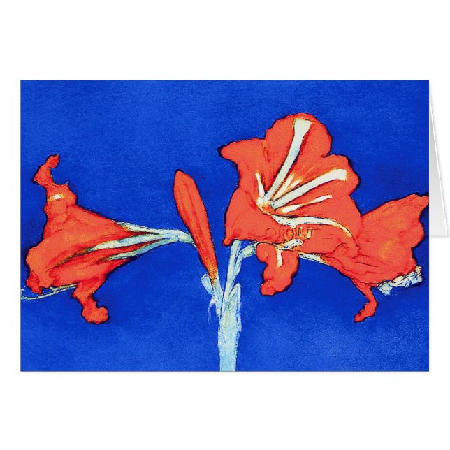 ピート・モンドリアン - アマリリス 美術 花 絵画 (正面横)