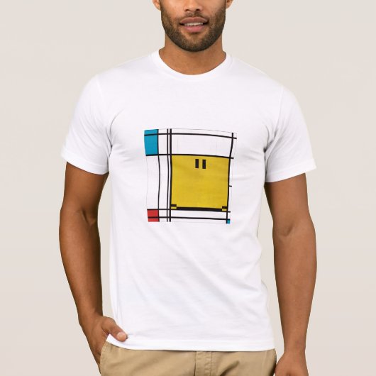 ピート・モンドリアン ハッピー フェイス Tシャツ (正面)