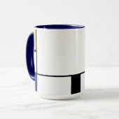 ピート・モンドリアン - 幾何学的抽象画 マグカップ (正面左)