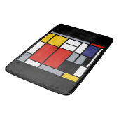 ピート・モンドリアン「赤い大きな面のある構成」 バスマット (アングル)