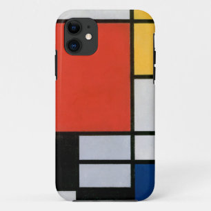 ピート・モンドリアン「赤黄青の構成」プリント iPhone 11 ケース
