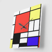ピート・モンドリアン， 1926年作文 スクエア壁時計 (傾斜)