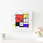 ピート・モンドリアン， 1926年作文 スクエア壁時計 (ホーム)