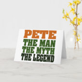 ピート-伝説 カード (黄色い花)