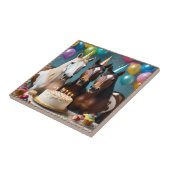 ピードル・ウマの生誕会が開かれた。 タイル (側面)