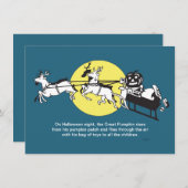 ピーナおもしろいッツハローウィンパーティ招待状 招待状 (正面/裏面)