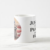 ピーナッツとフレッド・マグの正義 コーヒーマグカップ (中央)