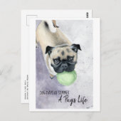 ピーナッツと彼女のボール ポストカード (正面/裏面)