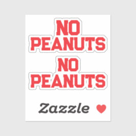 ピーナッツなし シール
