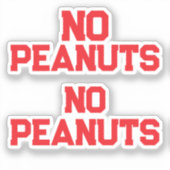 ピーナッツなし シール (正面)