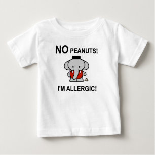ピーナッツにアレルギーがある ベビーTシャツ